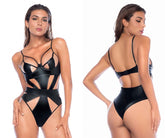 Mapale 2793 Bodysuit Farbe Wetlook Schwarz
